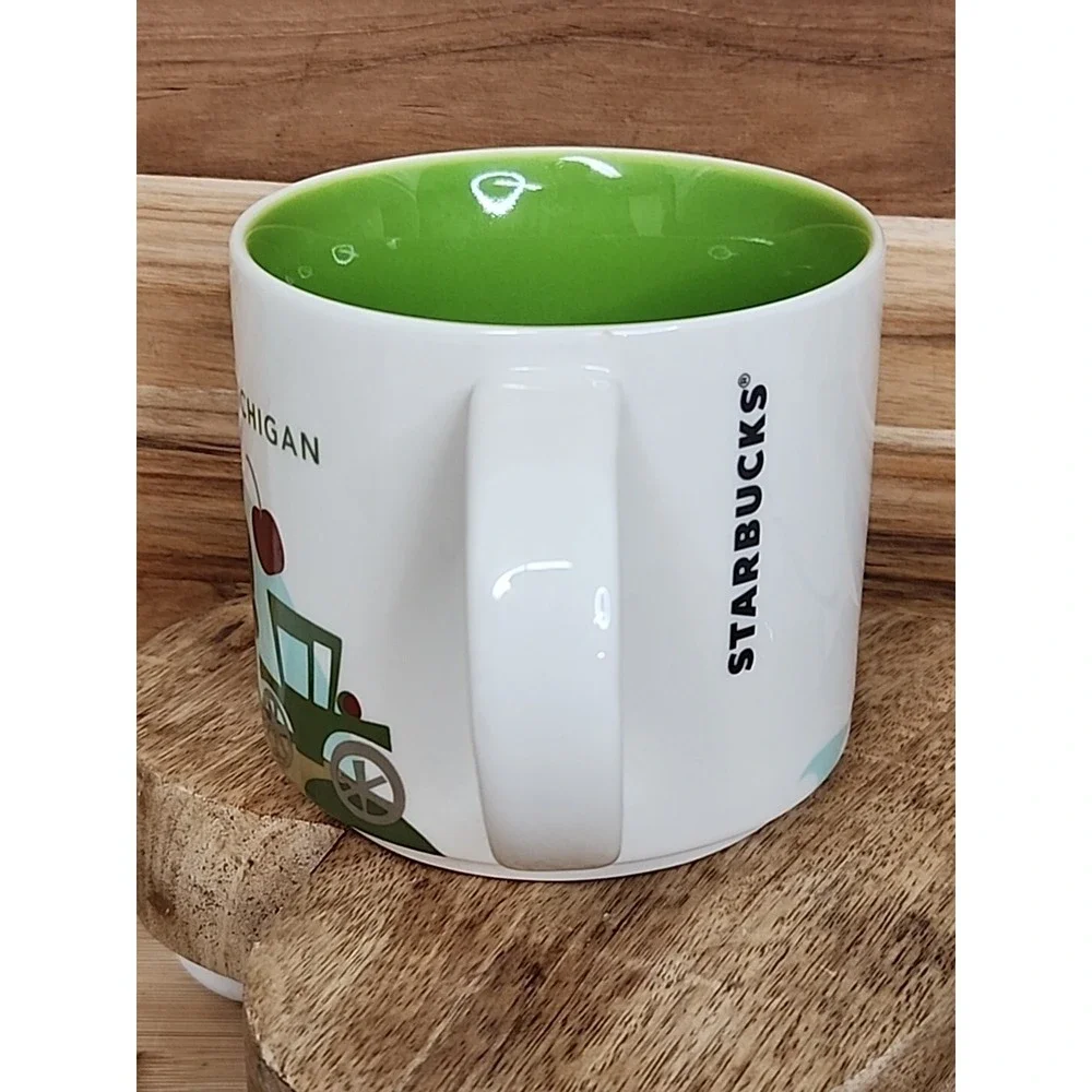 Starbucks Mug Michigan You Are Here Collection 14oz 2017 MINT